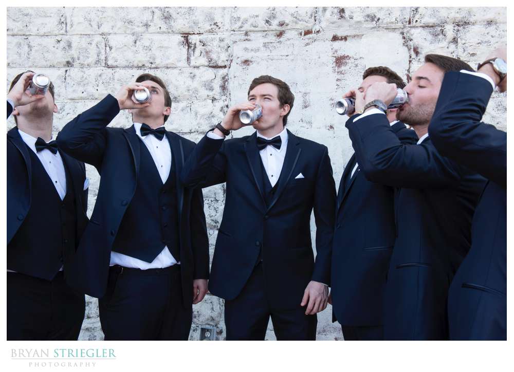 guys chugging beers